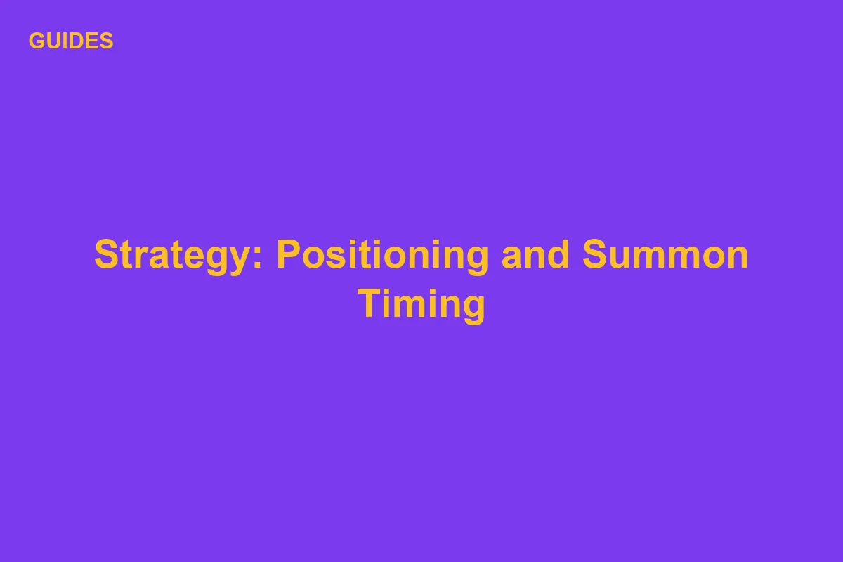 Be The Final Boss Strategy: Positioning and Summon Timing